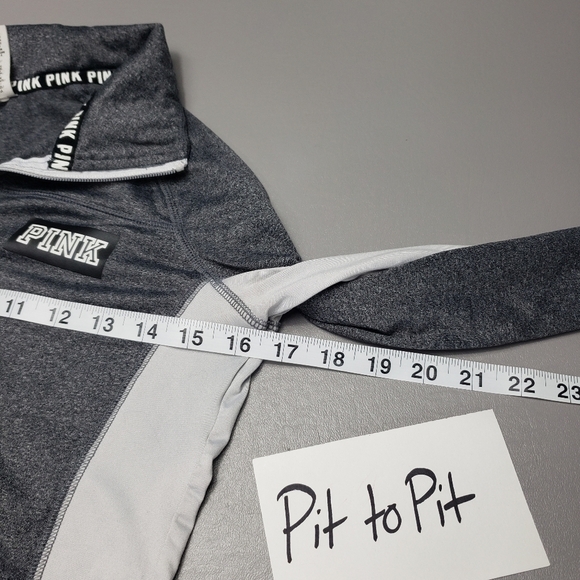 Pink Victoria's secret VS ultimate quarter zip active wear shirt/jacket XS - Picture 6 of 8